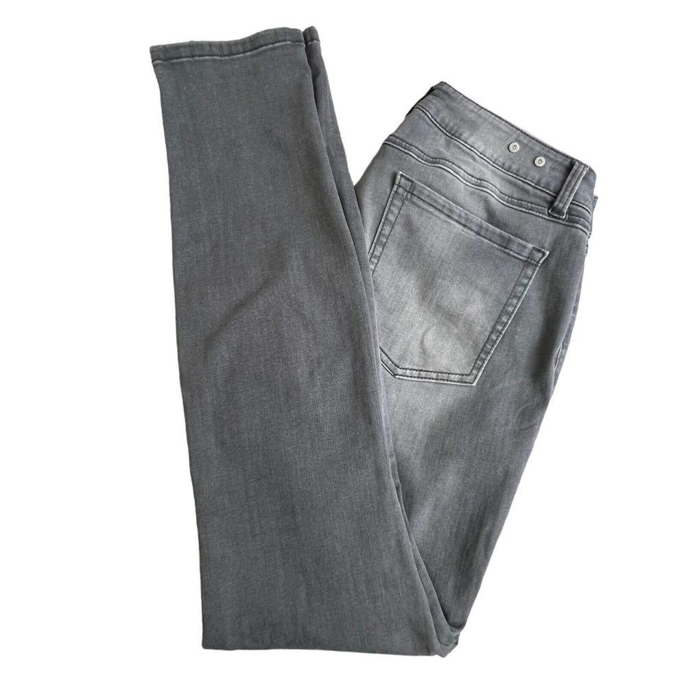 Cabi Womens Gray Low Rise Zip Pockets Skinny Fit Jeans 6
